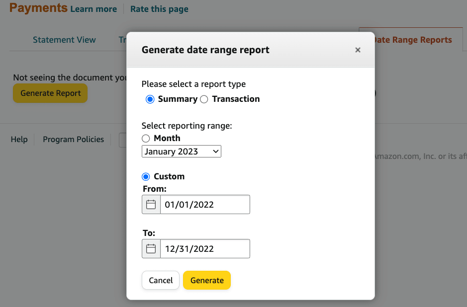 Generate Date Range Report Seller Central Generate Date Range Report Seller Central