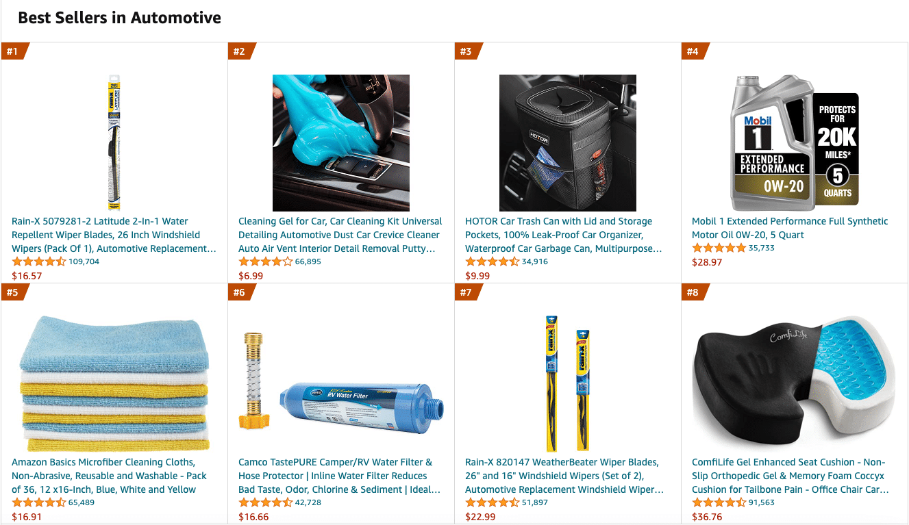 Amazon Best Sellers in Automotive