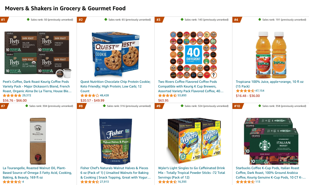 Grocery Movers and Shakers